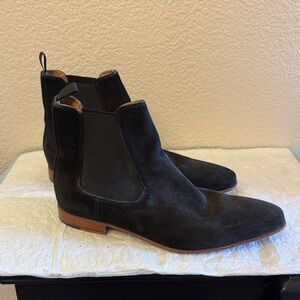 Aldo Black Suede Ankle Boots